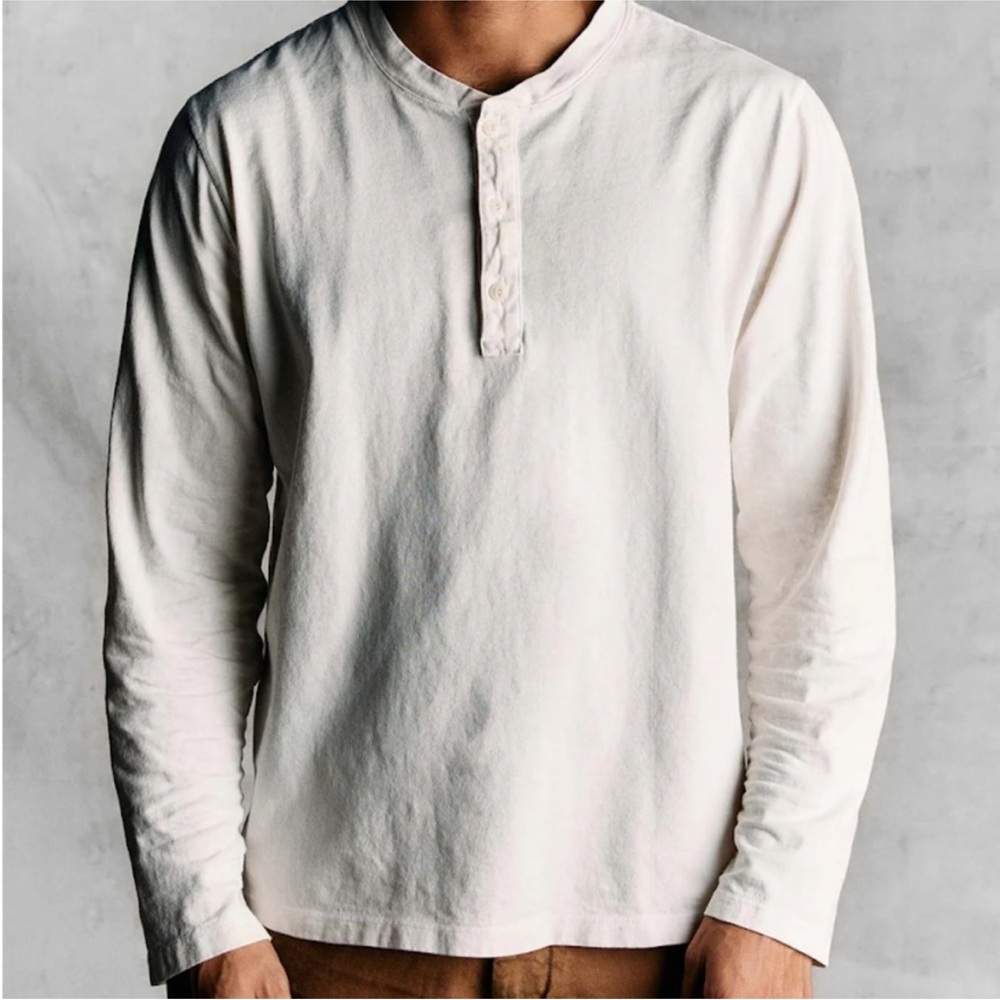 Imogene + Willie Vintage Henley, Cream, Size XS